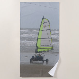Serviette de plage de sable de yachting