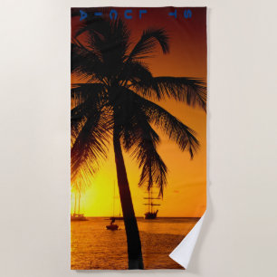 Serviette de plage de Sainte-Lucie
