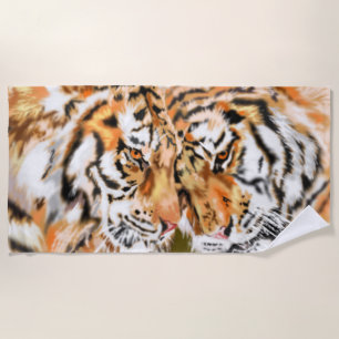 Serviette de plage de Tiger en couple
