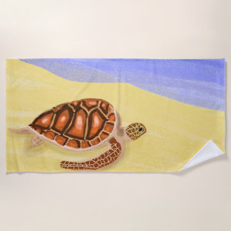 SERVIETTE DE PLAGE DE TORTUE DE MER
