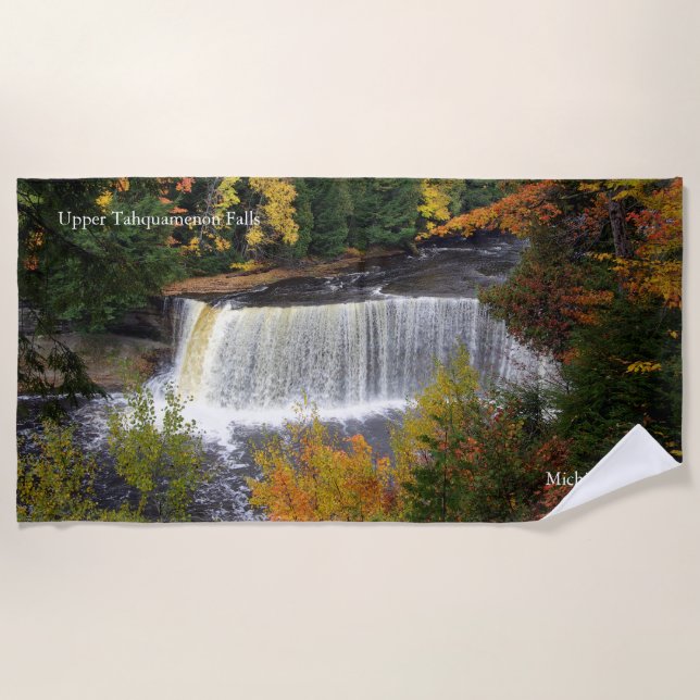 Serviette de plage de Upper Tahquamenon Falls (Devant)