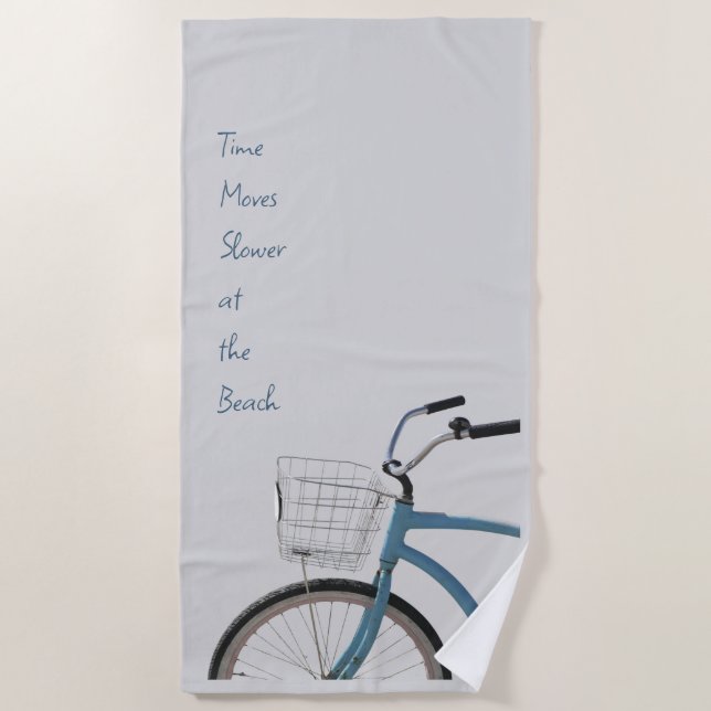 Serviette de plage de vélo de croisière côtière de (Devant)