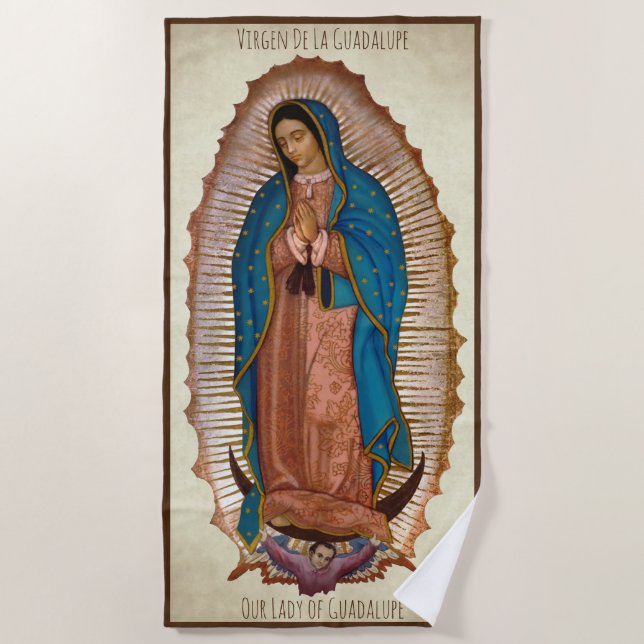 Serviette de plage de Virgen De La Guadalupe (Devant)