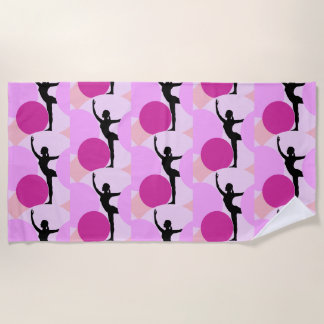 Serviette de plage de yoga