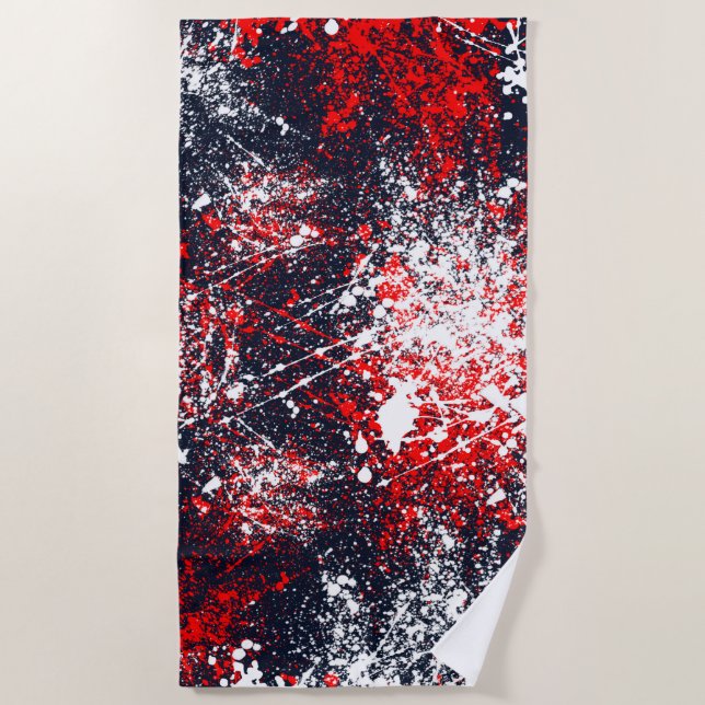 Serviette De Plage Décor de la peinture sur un (Devant)