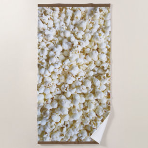 Serviette De Plage Décor Festif de Popcorn sur un