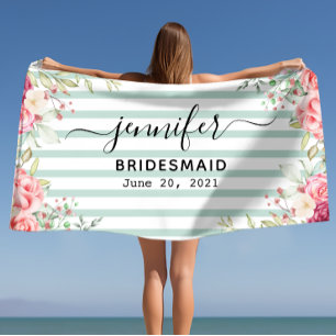 Serviette De Plage Demoiselle d'honneur Enterrement de vie de jeune f