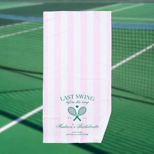 Serviette De Plage Dernier Swing Avant Le Ring Retro Tennis Bach