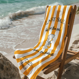 Serviette De Plage Dernière Voile Avant le Voile   Citron Jaune Naust