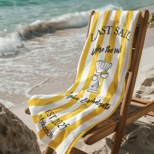 Serviette De Plage Dernière voile avant l'enterrement de vie de jeune