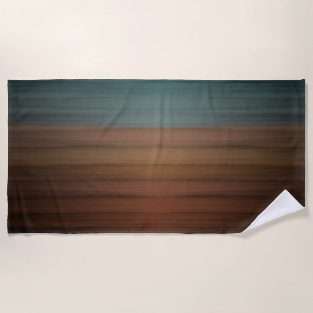 Serviette De Plage Désert peint du Sud-Ouest Bois Faux (Devant)