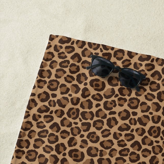Serviette De Plage Design classique série Leopard 12 (En situation)