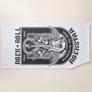 Serviette De Plage Design Guitar Rock