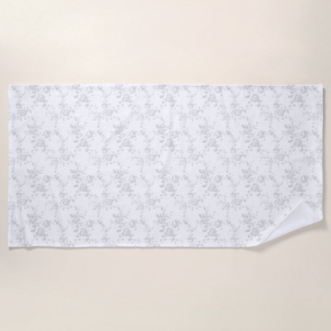 Serviette De Plage dessin au trait (Devant)