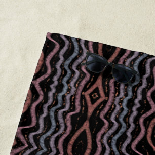 Serviette De Plage Dessin de motif de peau de serpent vipère couleur