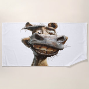 Serviette De Plage dessin humoristique âne
