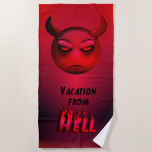 Serviette De Plage Devilmoji