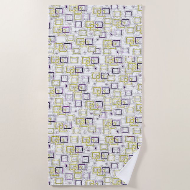 Serviette De Plage Dimensions de verrouillage (Devant)