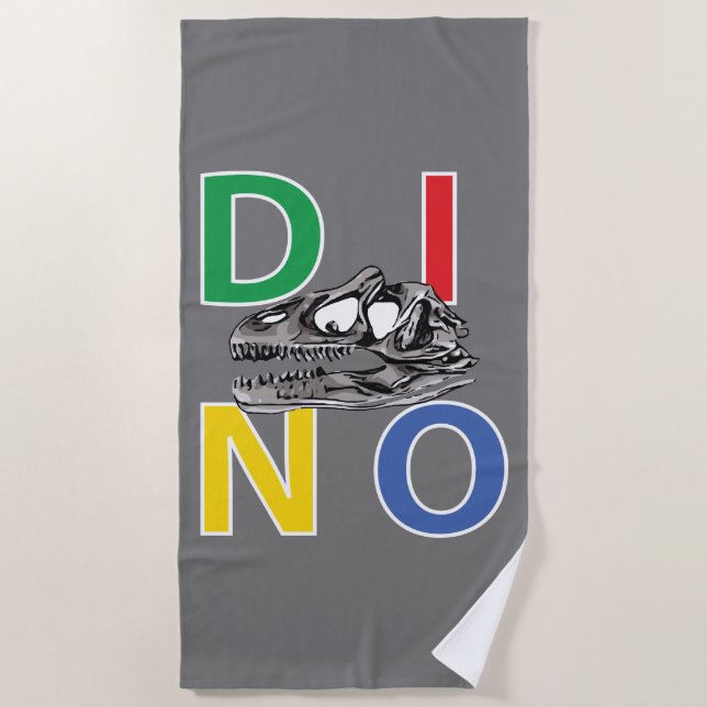 Serviette De Plage DINO - Beach Towel (Devant)