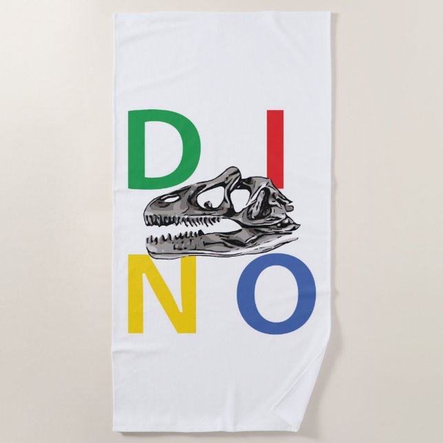Serviette De Plage DINO - Beach Towel (Devant)