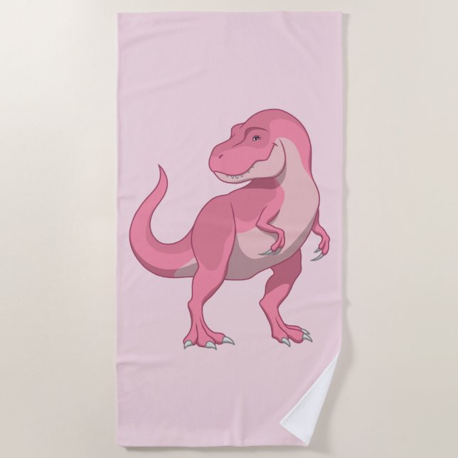 Serviette De Plage Dinosaur T-rex (Devant)