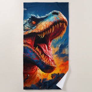 Serviette De Plage Dinosaure