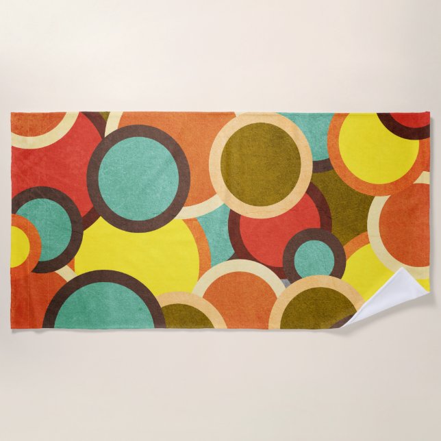 Serviette De Plage Disco les années 70 60s Retro Mod Pop Culture (Devant)