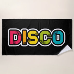 Serviette De Plage DISCO vinyle rétro