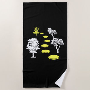 Serviette De Plage Disque Golf Woods Disk Golfer cadeau