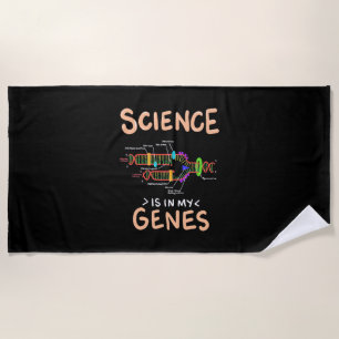 Serviette De Plage Don de scientifique La science est dans mes gène