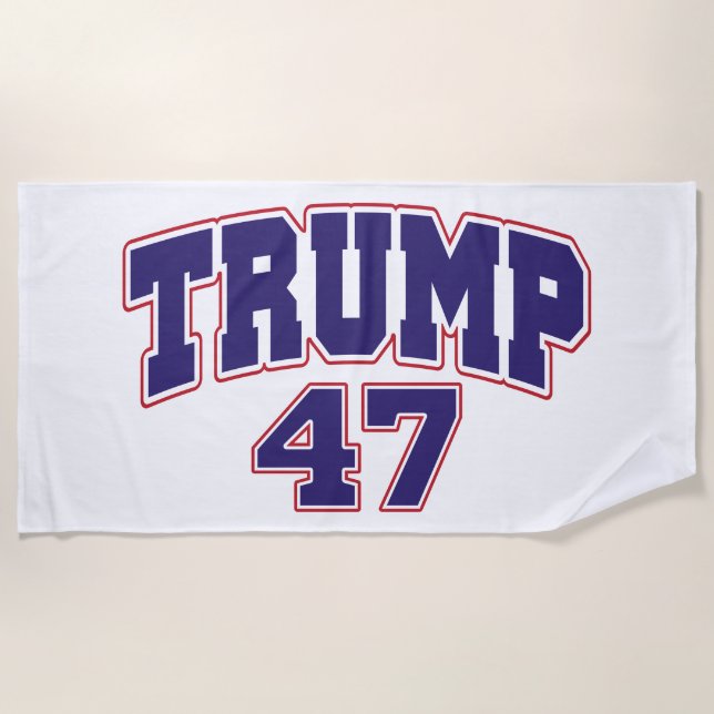 Serviette De Plage Donald Trump 47 (Devant)