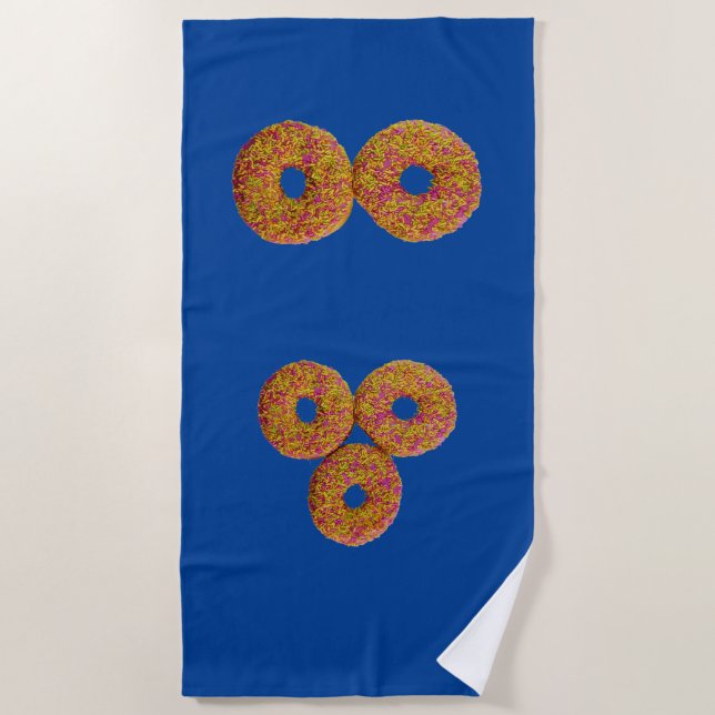 Serviette De Plage Donuts bikini (Devant)
