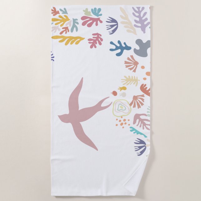 Serviette De Plage Dove Matisse (Devant)