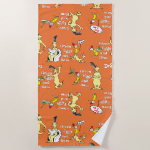 Serviette De Plage Dr. Seuss Les Œufs verts au jambon Motif de person