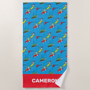 Serviette De Plage Dr. Seuss   modèle de livre d'histoires d'œufs ver