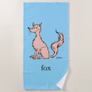 Serviette De Plage Dr. Seuss   Renard Rose