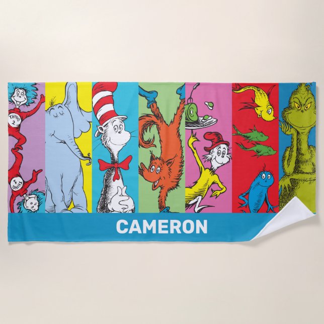 Serviette De Plage Dr. Seuss | Tranche de personnage (Devant)