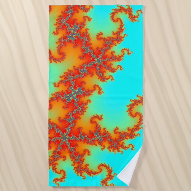 Serviette De Plage Dragon Tail Fractal (Créateur téléchargé)