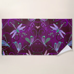 Serviette De Plage Dragonflies de Purple Dreams