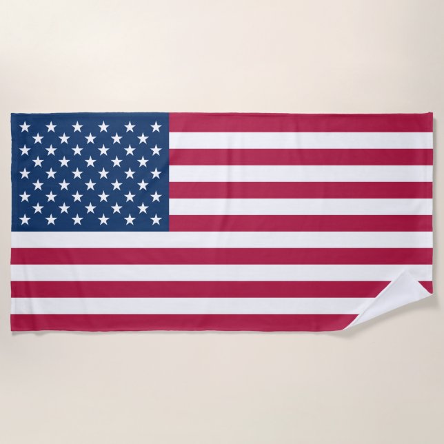 Serviette De Plage Drapeau américain (Devant)