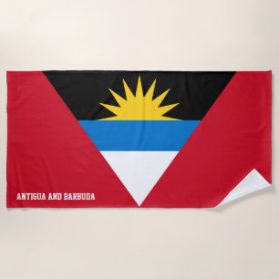 Serviette De Plage Drapeau Antigua-et-Barbuda Splendid Patriotic