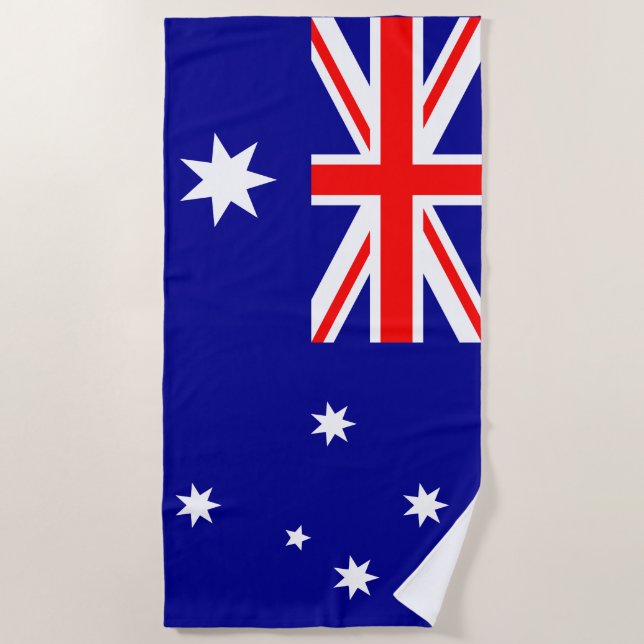 Serviette De Plage Drapeau australien (Devant)