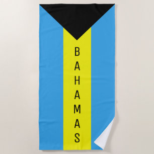 Serviette De Plage Drapeau Bahamas