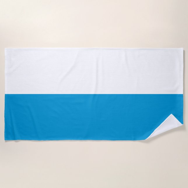 Serviette De Plage Drapeau bavarois (Devant)