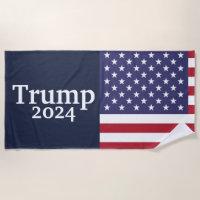 Drapeau bleu Donald Trump 2024 américain