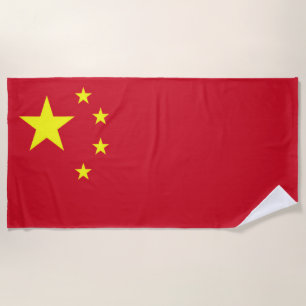 Serviette De Plage Drapeau Chine