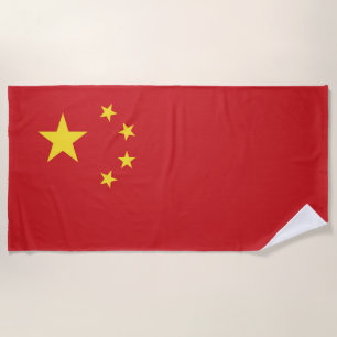 Serviette De Plage Drapeau chinois