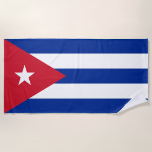 Serviette De Plage Drapeau Cuba