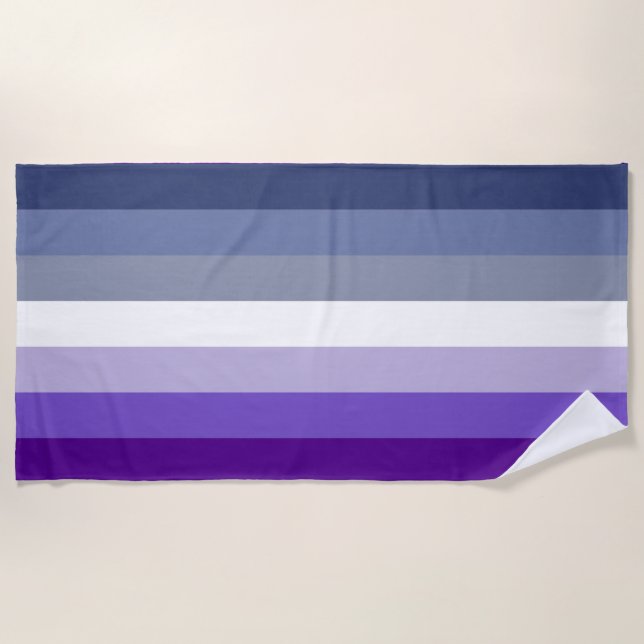 Serviette De Plage Drapeau de fierté lesbienne Butch (Devant)