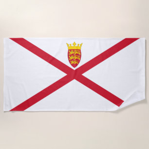 Serviette De Plage Drapeau de Jersey